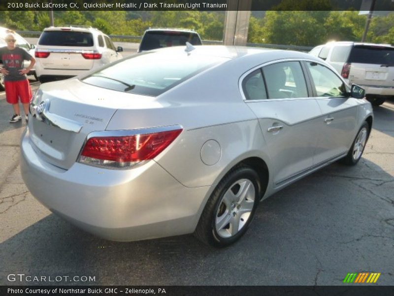 Quicksilver Metallic / Dark Titanium/Light Titanium 2010 Buick LaCrosse CX