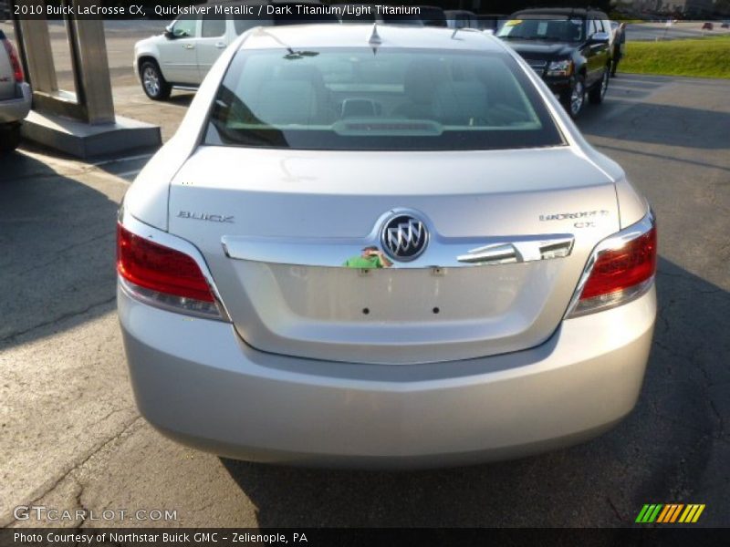 Quicksilver Metallic / Dark Titanium/Light Titanium 2010 Buick LaCrosse CX