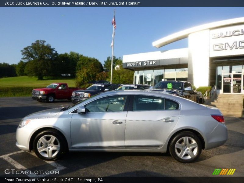 Quicksilver Metallic / Dark Titanium/Light Titanium 2010 Buick LaCrosse CX