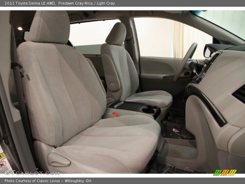 Predawn Gray Mica / Light Gray 2011 Toyota Sienna LE AWD