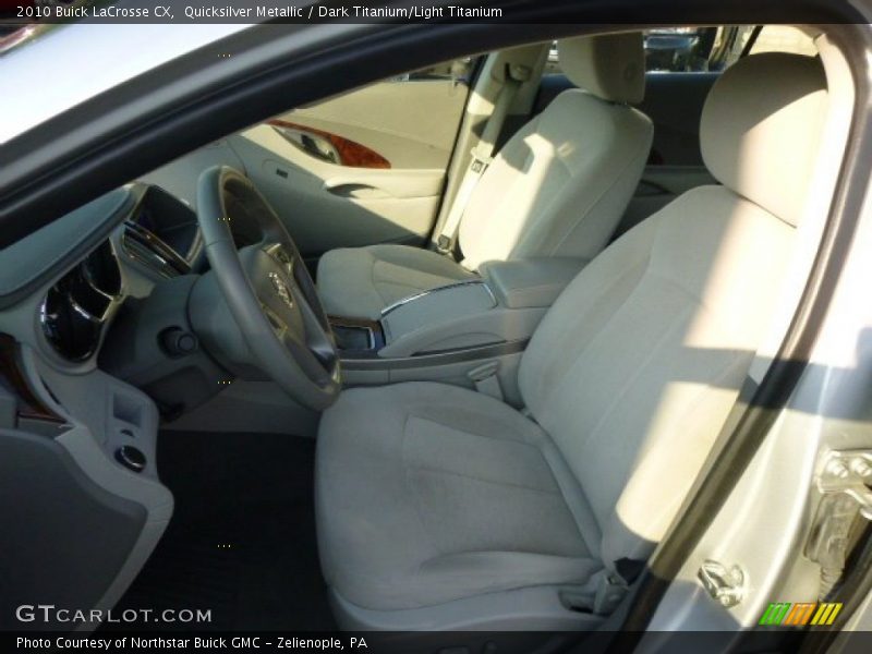 Quicksilver Metallic / Dark Titanium/Light Titanium 2010 Buick LaCrosse CX