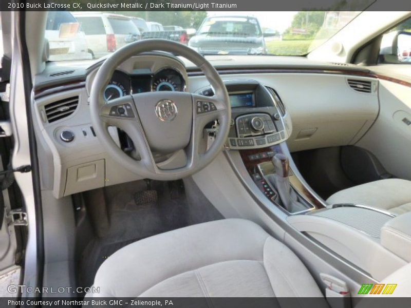 Quicksilver Metallic / Dark Titanium/Light Titanium 2010 Buick LaCrosse CX