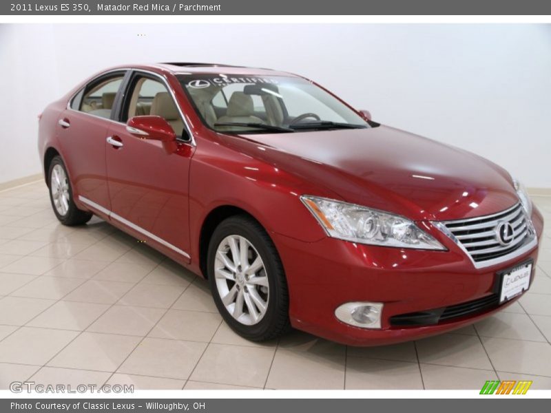 Matador Red Mica / Parchment 2011 Lexus ES 350