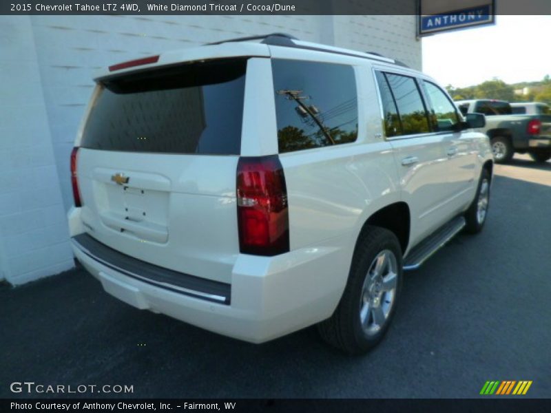 White Diamond Tricoat / Cocoa/Dune 2015 Chevrolet Tahoe LTZ 4WD