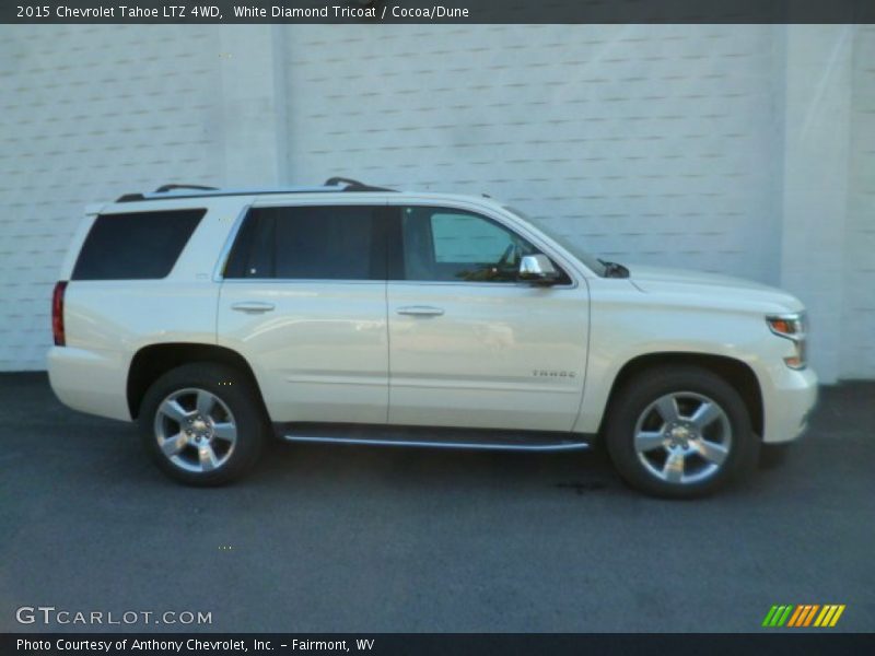 White Diamond Tricoat / Cocoa/Dune 2015 Chevrolet Tahoe LTZ 4WD