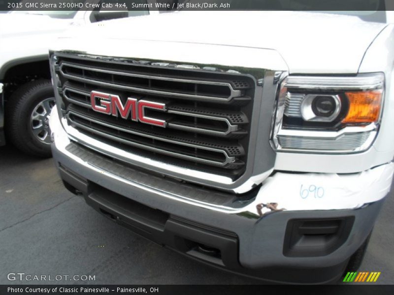 Summit White / Jet Black/Dark Ash 2015 GMC Sierra 2500HD Crew Cab 4x4