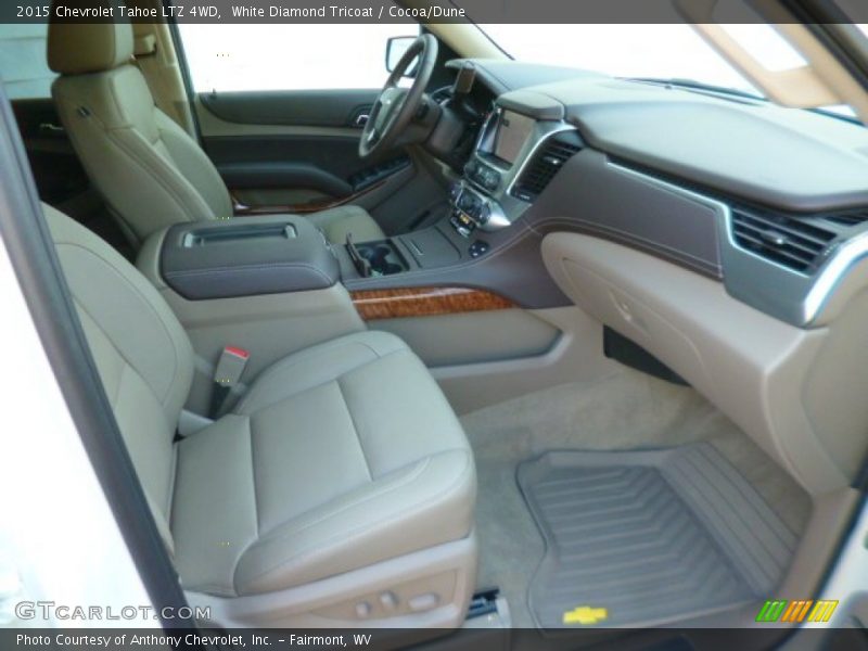 White Diamond Tricoat / Cocoa/Dune 2015 Chevrolet Tahoe LTZ 4WD