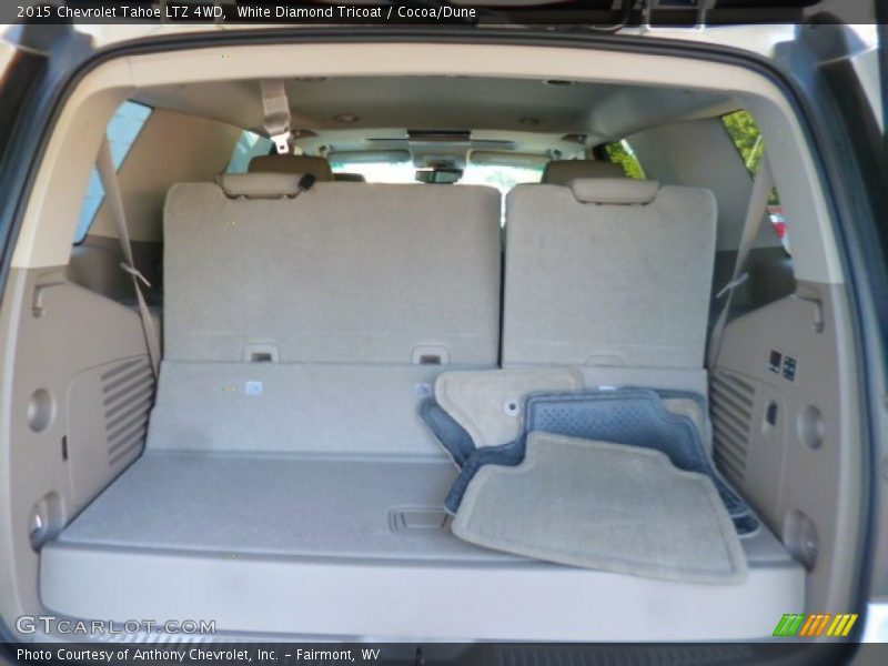 White Diamond Tricoat / Cocoa/Dune 2015 Chevrolet Tahoe LTZ 4WD