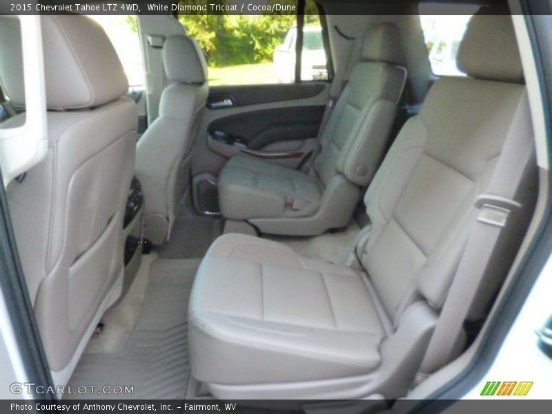 White Diamond Tricoat / Cocoa/Dune 2015 Chevrolet Tahoe LTZ 4WD