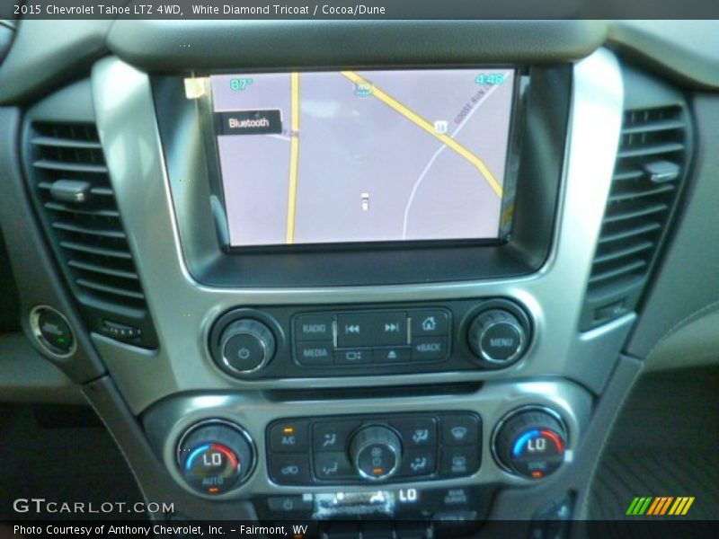 White Diamond Tricoat / Cocoa/Dune 2015 Chevrolet Tahoe LTZ 4WD