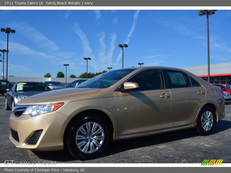 Sandy Beach Metallic / Ivory 2012 Toyota Camry LE