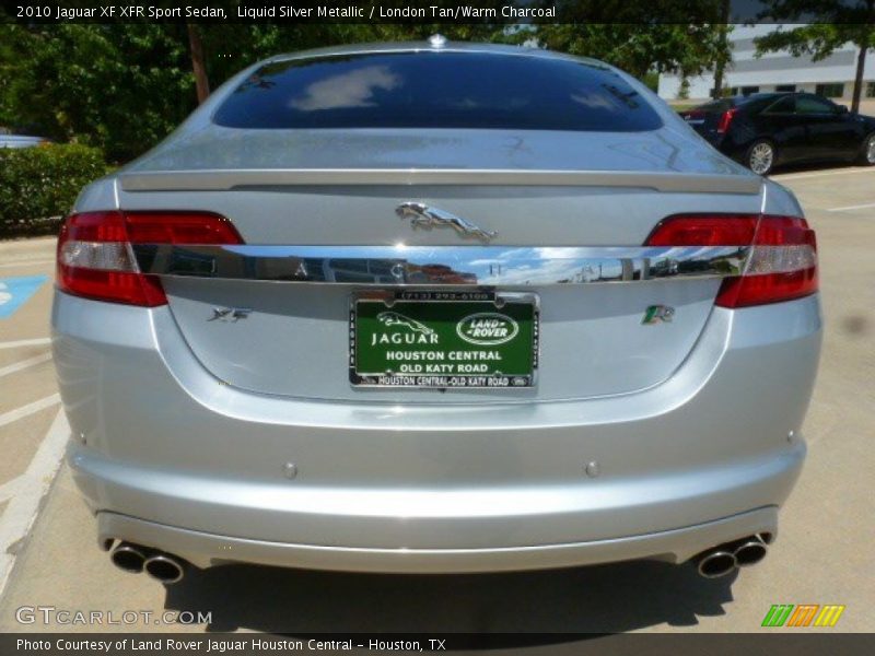 Liquid Silver Metallic / London Tan/Warm Charcoal 2010 Jaguar XF XFR Sport Sedan