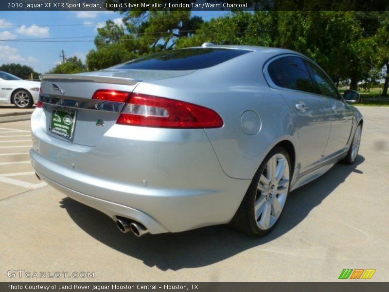 Liquid Silver Metallic / London Tan/Warm Charcoal 2010 Jaguar XF XFR Sport Sedan