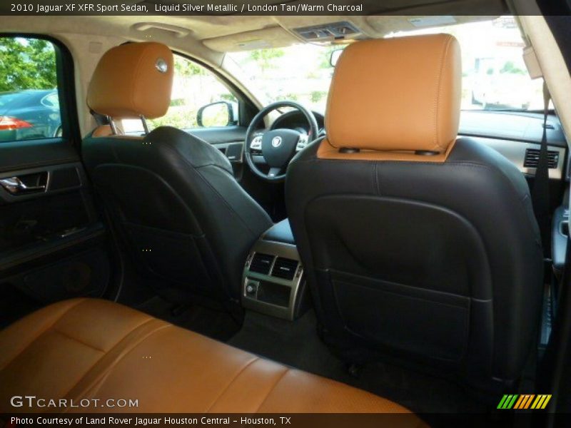Liquid Silver Metallic / London Tan/Warm Charcoal 2010 Jaguar XF XFR Sport Sedan