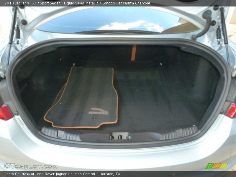 Liquid Silver Metallic / London Tan/Warm Charcoal 2010 Jaguar XF XFR Sport Sedan