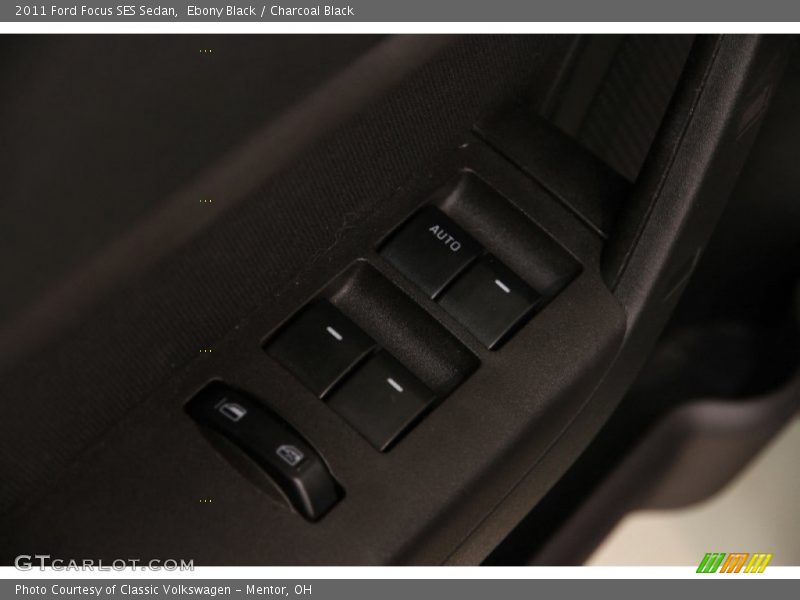 Ebony Black / Charcoal Black 2011 Ford Focus SES Sedan