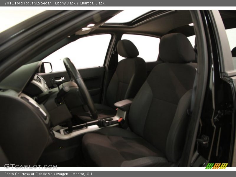 Ebony Black / Charcoal Black 2011 Ford Focus SES Sedan