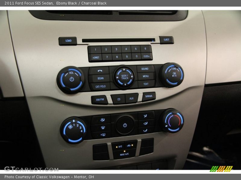 Ebony Black / Charcoal Black 2011 Ford Focus SES Sedan