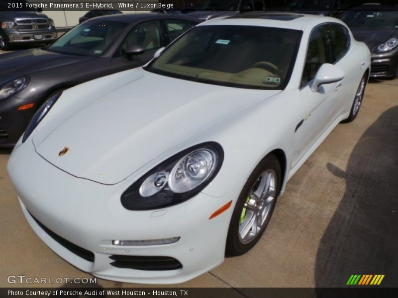 White / Luxor Beige 2015 Porsche Panamera S E-Hybrid