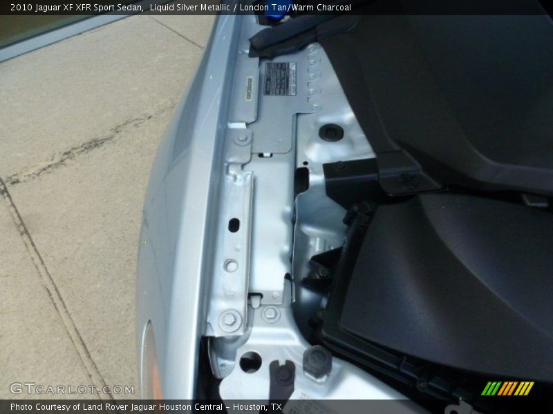 Liquid Silver Metallic / London Tan/Warm Charcoal 2010 Jaguar XF XFR Sport Sedan