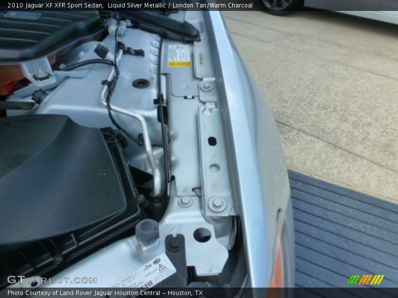 Liquid Silver Metallic / London Tan/Warm Charcoal 2010 Jaguar XF XFR Sport Sedan