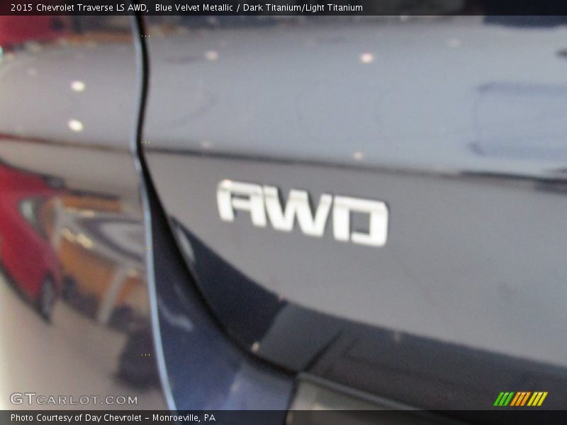 Blue Velvet Metallic / Dark Titanium/Light Titanium 2015 Chevrolet Traverse LS AWD
