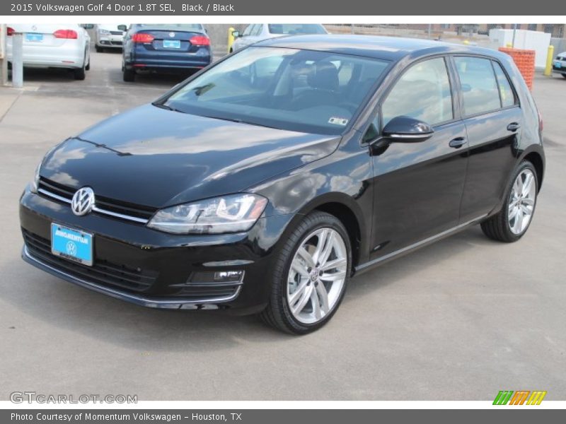 Black / Black 2015 Volkswagen Golf 4 Door 1.8T SEL