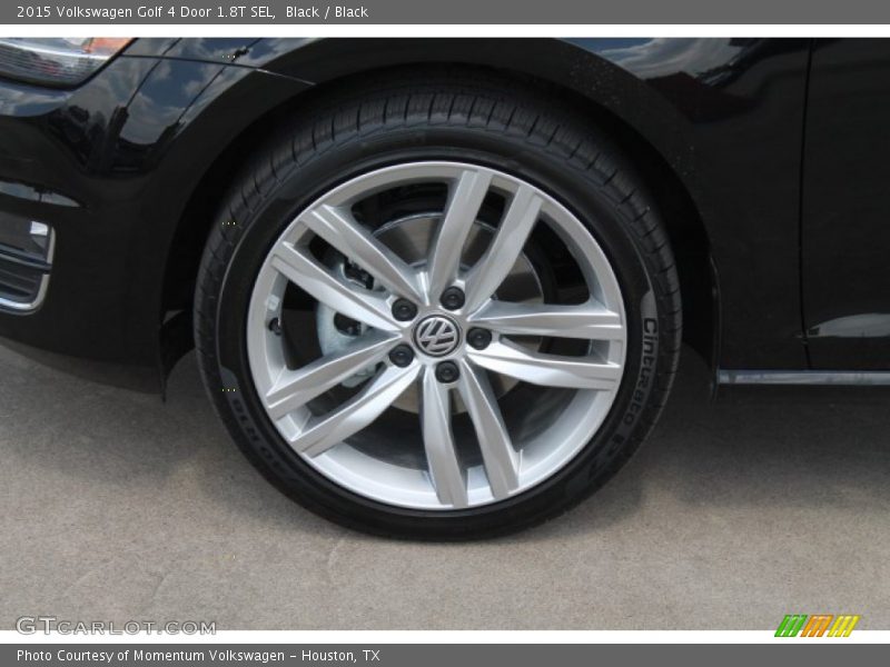 Black / Black 2015 Volkswagen Golf 4 Door 1.8T SEL