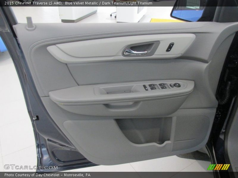 Blue Velvet Metallic / Dark Titanium/Light Titanium 2015 Chevrolet Traverse LS AWD