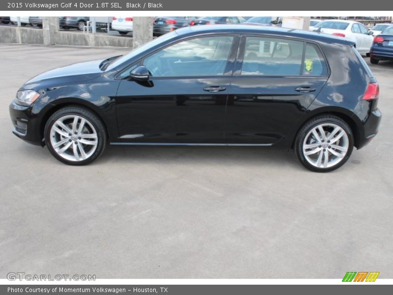 Black / Black 2015 Volkswagen Golf 4 Door 1.8T SEL