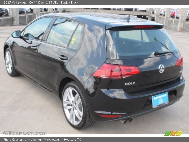 Black / Black 2015 Volkswagen Golf 4 Door 1.8T SEL