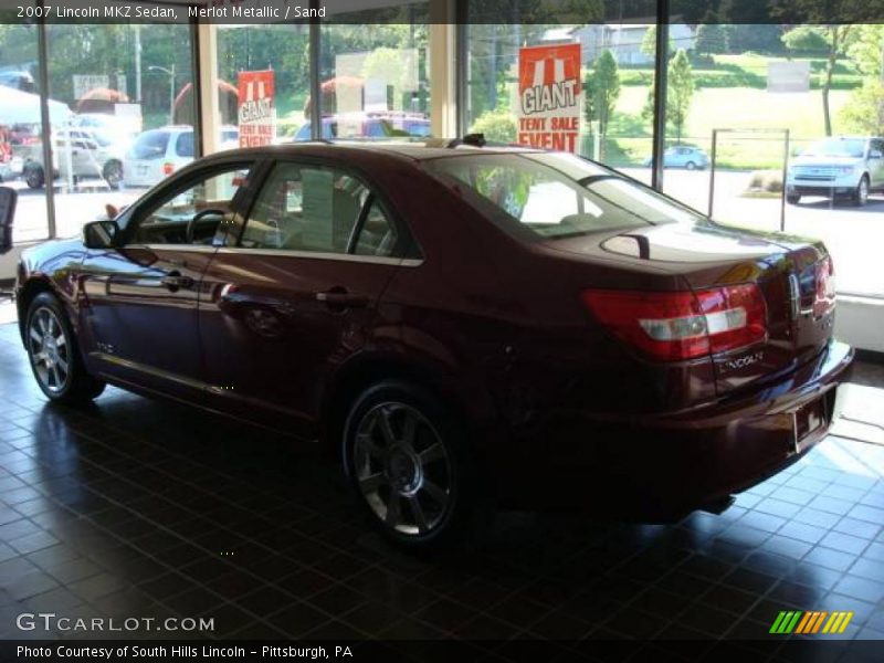 Merlot Metallic / Sand 2007 Lincoln MKZ Sedan