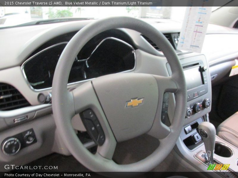 Blue Velvet Metallic / Dark Titanium/Light Titanium 2015 Chevrolet Traverse LS AWD