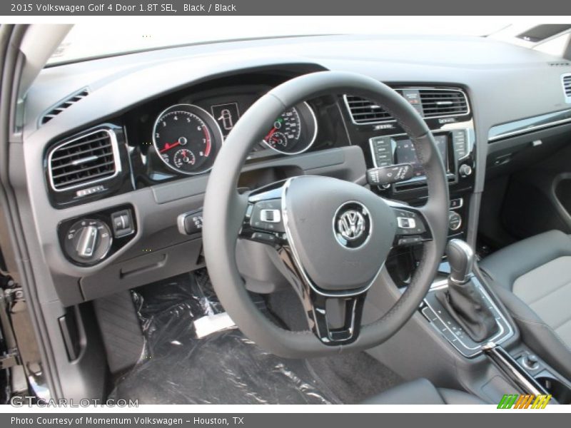 Black / Black 2015 Volkswagen Golf 4 Door 1.8T SEL