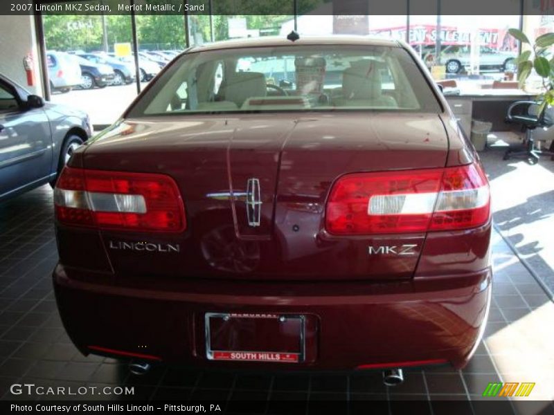 Merlot Metallic / Sand 2007 Lincoln MKZ Sedan