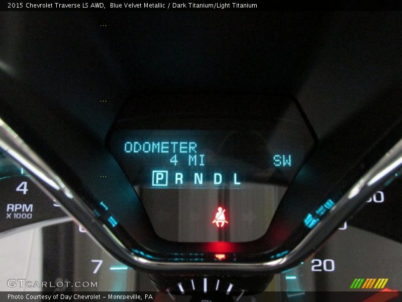 Blue Velvet Metallic / Dark Titanium/Light Titanium 2015 Chevrolet Traverse LS AWD