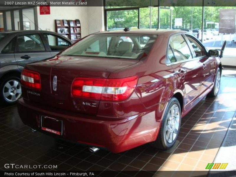 Merlot Metallic / Sand 2007 Lincoln MKZ Sedan