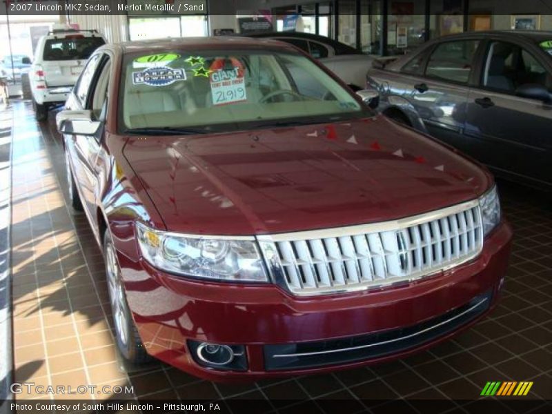 Merlot Metallic / Sand 2007 Lincoln MKZ Sedan
