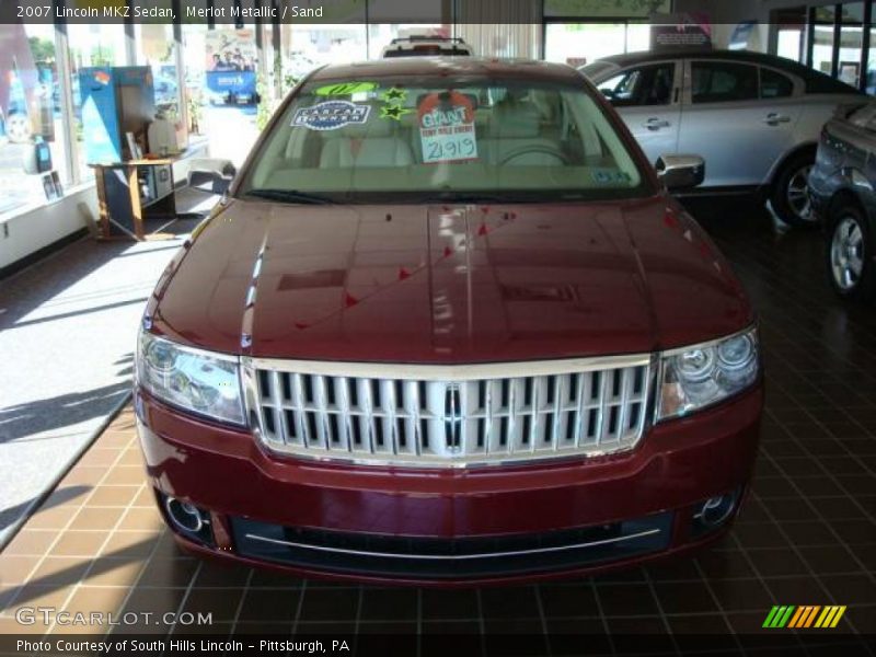 Merlot Metallic / Sand 2007 Lincoln MKZ Sedan