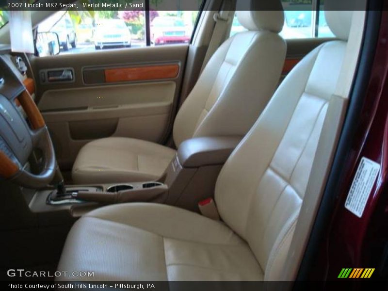 Merlot Metallic / Sand 2007 Lincoln MKZ Sedan