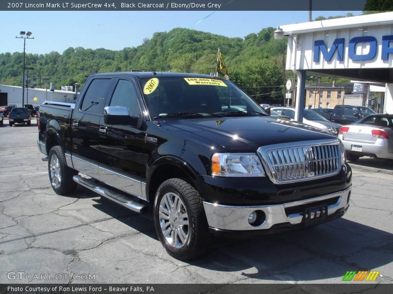 Black Clearcoat / Ebony/Dove Grey 2007 Lincoln Mark LT SuperCrew 4x4