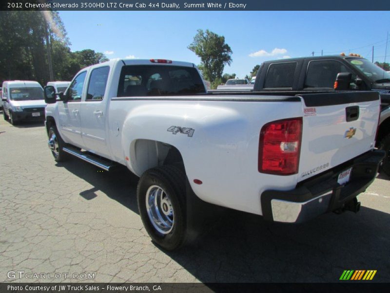Summit White / Ebony 2012 Chevrolet Silverado 3500HD LTZ Crew Cab 4x4 Dually