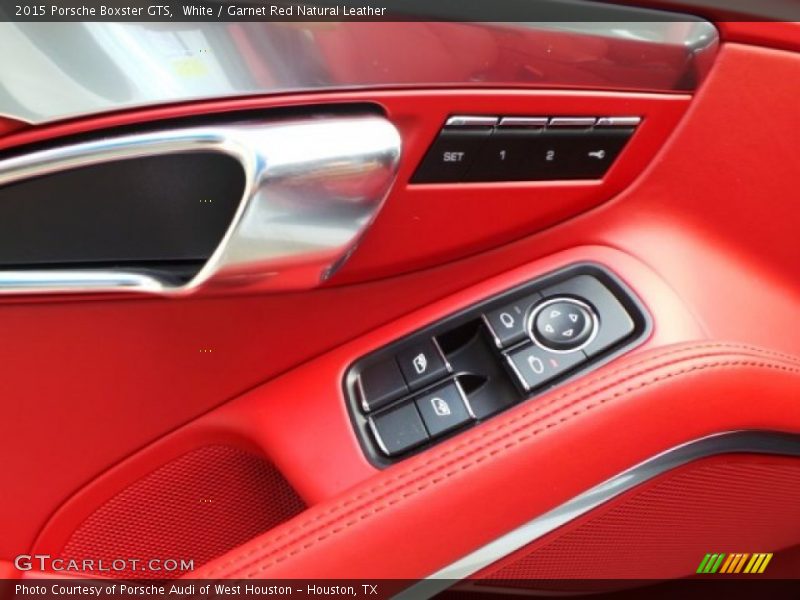 White / Garnet Red Natural Leather 2015 Porsche Boxster GTS