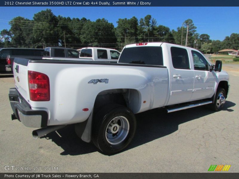 Summit White / Ebony 2012 Chevrolet Silverado 3500HD LTZ Crew Cab 4x4 Dually