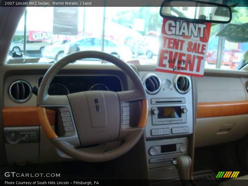 Merlot Metallic / Sand 2007 Lincoln MKZ Sedan