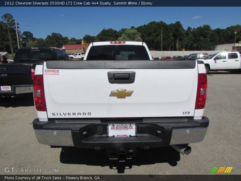 Summit White / Ebony 2012 Chevrolet Silverado 3500HD LTZ Crew Cab 4x4 Dually
