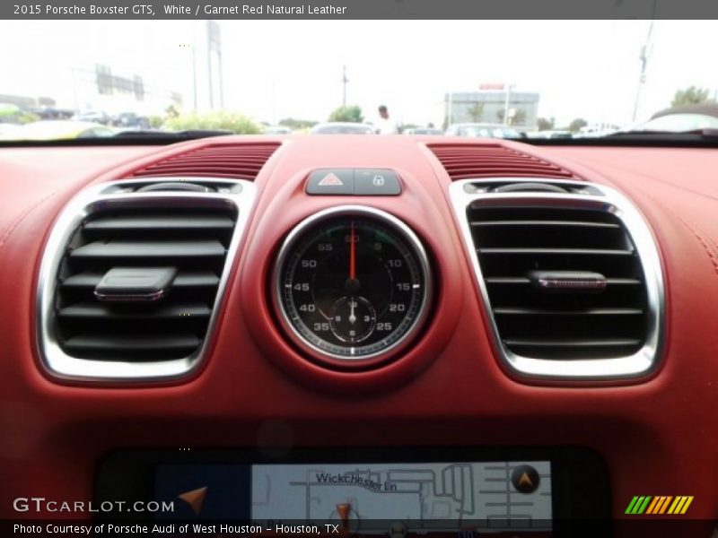 White / Garnet Red Natural Leather 2015 Porsche Boxster GTS