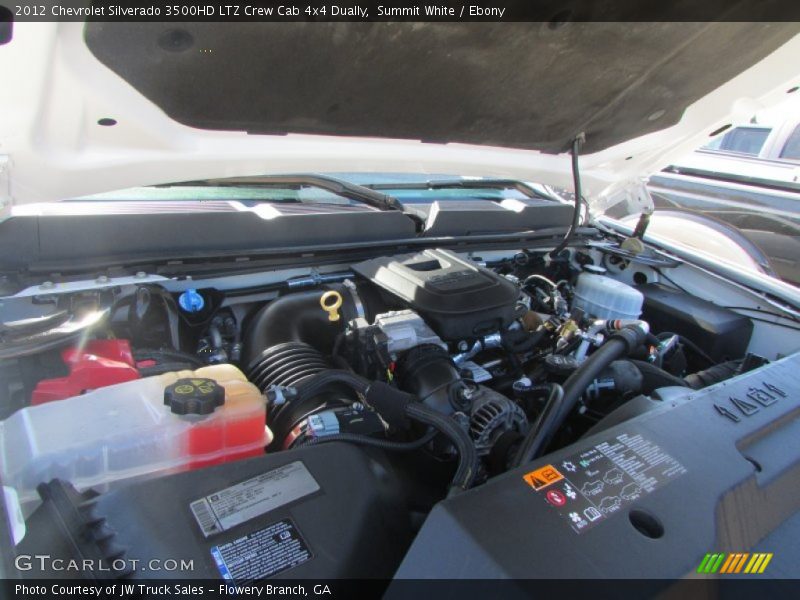 Summit White / Ebony 2012 Chevrolet Silverado 3500HD LTZ Crew Cab 4x4 Dually