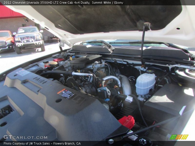 Summit White / Ebony 2012 Chevrolet Silverado 3500HD LTZ Crew Cab 4x4 Dually