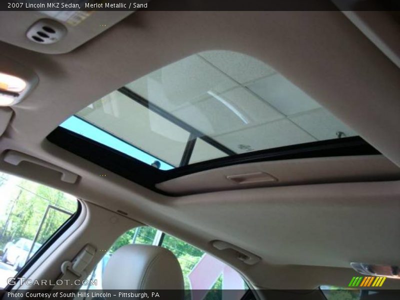 Merlot Metallic / Sand 2007 Lincoln MKZ Sedan